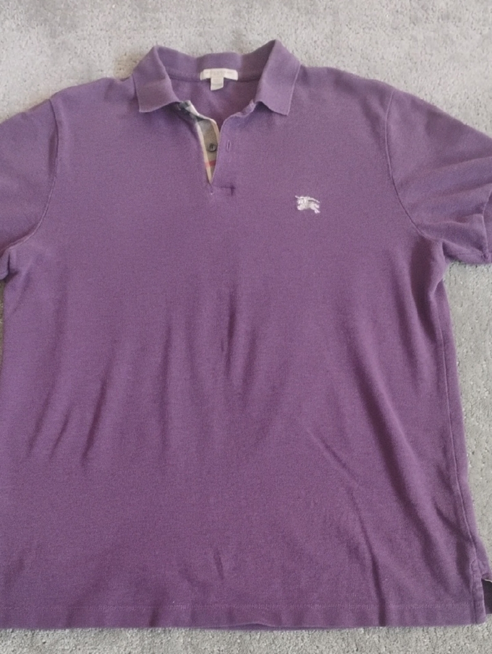 Burberry Brit  Men's XL Purple Polo Shirt. Very Good Condition.